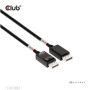 Club3D Kabel DisplayPort 2.1 na DisplayPort 2.1, DP80, 4K120Hz/10K60Hz (M/M), 1.6m, černá