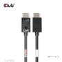 Club3D Kabel DisplayPort 2.1 na DisplayPort 2.1, DP80, 4K120Hz/10K60Hz (M/M), 1.6m, černá