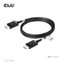 Club3D Kabel DisplayPort 2.1 na DisplayPort 2.1, DP80, 4K120Hz/10K60Hz (M/M), 1.6m, černá