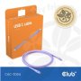 Club3D Kabel USB-C 4.0, 20Gbps, 4K60Hz, PD 240W, 2m, fialová