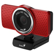 GENIUS webová kamera ECam 8000/ červená/ Full HD 1080P/ USB2.0/ mikrofón
