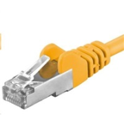 PREMIUMCORD Patch kábel CAT6a S-FTP, RJ45-RJ45, AWG 26/7 7m žltý