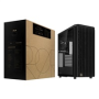 ASUS case PROART PA401 WOOD TG, Mid Tower, ATX, 1xUSB-C Gen2x2, 2xUSB 3.0, 2x 160mm Fan, černá