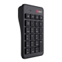 C-TECH Numerická kávesnice KBN-02WS, 23 kláves, Bezdrátová, Černá