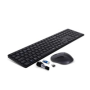 Set klávesnice a myši RAPOO 9800M, bezdrôtový, CZ/SK, sivý