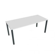Pracovný stôl Uni, 180x75,5x80 cm, biela/čierna