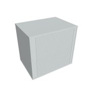 Prídavná skriňa k stolu Hobis, zámok, P, 80x75,5x60 cm, sivá