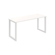 Pracovný stôl UNI O, 160x75,5x60 cm, biela/biela