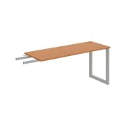 Pracovný stôl UNI O, kolmo reťaziaci, 160x75,5x60 cm, jelša/sivá