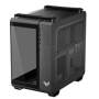 ASUS case TUF GAMING GT502 HORIZON, Mid Tower, průhledná bočnice, 4x 120mm ARGB Fan, černá