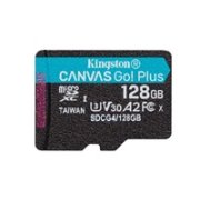 Kingston MicroSDXC karta 128GB Canvas Go! Plus, R:200/W:160MB/s, Class 10, UHS-I, U3, V30, A2 +