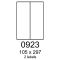etikety RAYFILM 105x297 univerzálne biele R01000923A (100 list./A4)