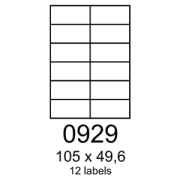 etikety RAYFILM 105x49,6 zelené flourescentné laser R01300929A (100 list./A4)