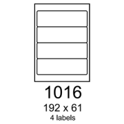 etikety RAYFILM 192x61 univerzálne červené R01221016A (100 list./A4)