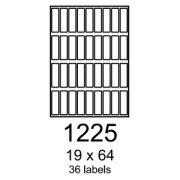 etikety RAYFILM 19x64 univerzálne biele R01001225F (1.000 list./A4)