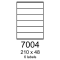 etikety RAYFILM 210x48 univerzálne biele R01007004F (1.000 list./A4)