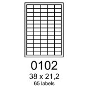 etikety RAYFILM 38x21,2 červené flourescentné laser R01320102A (100 list./A4)