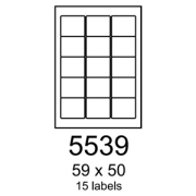 etikety RAYFILM 59x50 univerzálne biele R01005539F (1.000 list./A4)