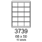 etikety RAYFILM 68x50 univerzálne biele R01003739A (100 list./A4)