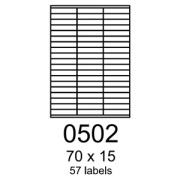 etikety RAYFILM 70x15 univerzálne biele R01000502A (100 list./A4)