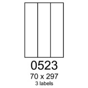 etikety RAYFILM 70x297 červené flourescentné laser R01320523A (100 list./A4)