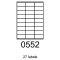 etikety RAYFILM 70x32 univerzálne biele R01000552F (1.000 list./A4)