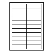 etikety RAYFILM 90x25,4 univerzálne biele (perforácia) R0100BD01F (1.000 list./A4)