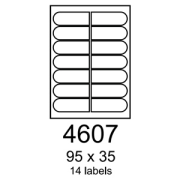 etikety RAYFILM 95x35 univerzálne biele R01004607A (100 list./A4)