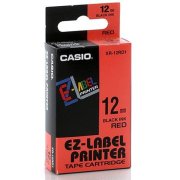 páska CASIO XR-12RD1 Black On Red Tape EZ Label Printer (12mm)