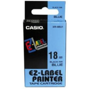 páska CASIO XR-18BU1 Black On Blue Tape EZ Label Printer (18mm)