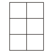 etikety RAYFILM 105x99 univerzálne biele R01008022A (100 list./A4)