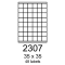etikety RAYFILM 35x35 univerzálne biele R01002307F (1.000 list./A4)