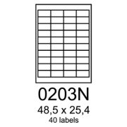 etikety RAYFILM 48,5x25,4 univerzálne červené R01220203NA (100 list./A4)