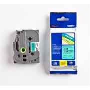 páska BROTHER TZ741 čierne písmo, zelená páska Tape (18mm)