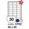 etikety RAYFILM 60x29 univerzálne biele eco R0ECOCP02F (1.000 list./A4)