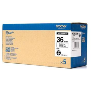páska BROTHER HGe261 čierne písmo, biela páska HQ Tape (36mm) (5 ks)