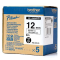 páska BROTHER HGe631 čierne písmo, žltá páska HQ Tape (12mm) (5 ks)