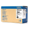 páska BROTHER HGeM951 čierne písmo, matná strieborná páska HQ Tape (24mm) (5 ks)