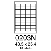 etikety RAYFILM 48,5x25,4 univerzálne žlté R01210203NA (100 list./A4)