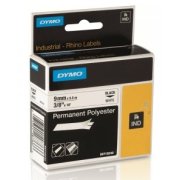 páska DYMO 18766 (18482) PROFI D1 RHINO Black On White Permanent Polyester Tape (9mm)