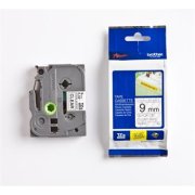 páska BROTHER TZS121 čierne písmo, transparentná páska extra lepivá ADHESIVE Tape (9mm)