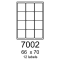 etikety RAYFILM 66x70 polyesterové lesklé biele laser R05047002A (100 list./A4)