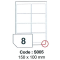 etikety RAYFILM 150x100 univerzálne biele SRA3 R0100S005A (100 list./SRA3)