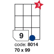 etikety RAYFILM 70x99 univerzálne biele R01008014F (1.000 list./A4)