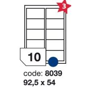 etikety RAYFILM 92,5x54 univerzálne biele R01008039F (1.000 list./A4)