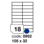 etikety RAYFILM 105x32 univerzálne biele R01000952F (1.000 list./A4)