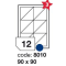 etikety RAYFILM 90x90 univerzálne biele R01008010F (1.000 list./A4)