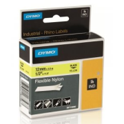 páska DYMO 18756 (18490) PROFI D1 RHINO Black On Yellow Flexible Nylon Tape (12mm)