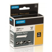 páska DYMO 18759 (18489) PROFI D1 RHINO Black On White Flexible Nylon Tape (19mm)