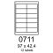 etikety RAYFILM 97x42,4 univerzálne biele R01000711F (1.000 list./A4)